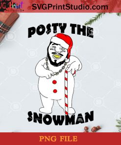 Posty The Snowman Post Malone PNG, Noel PNG, Merry Christmas PNG, Christmas PNG, Post Malone PNG, Rapper PNG, Snowman PNG, Candy Cane PNG Digital Download