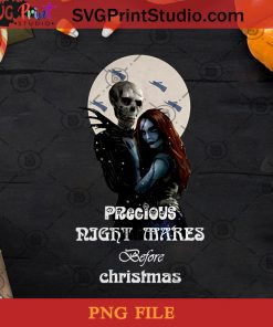 Precious Night Mares Before Christmas PNG, Halloween PNG, Jack Skellington PNG, Happy Halloween PNG, Nightmare PNG, Pumpkin King PNG, Sally PNG Digital Download