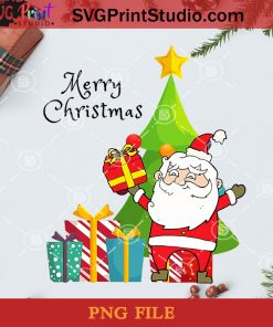 Presents Merry Christmas PNG, Noel PNG, Merry Christmas PNG, Christmas PNG, Christmas Tree PNG, Santa Claus PNG, Pine PNG, Gift PNG, Santa Hat PNG Digital Download