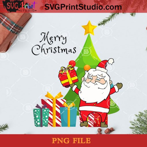 Presents Merry Christmas PNG, Noel PNG, Merry Christmas PNG, Christmas PNG, Christmas Tree PNG, Santa Claus PNG, Pine PNG, Gift PNG, Santa Hat PNG Digital Download