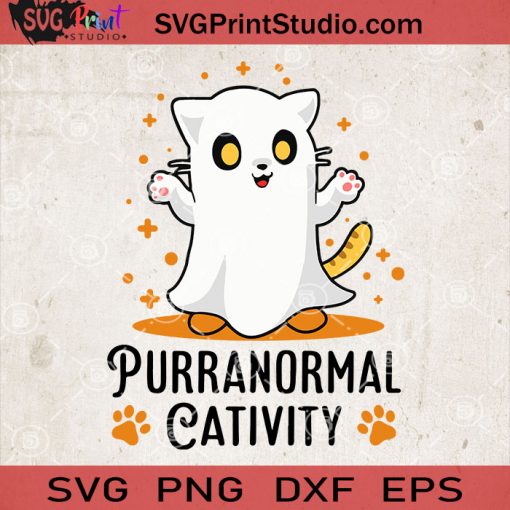 Purranormal Cativity SVG, Boo SVG, Cat SVG Digital Download