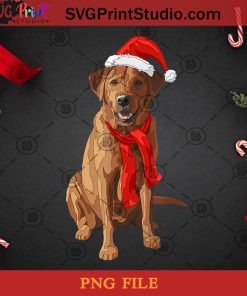 Red Labrador Retriever Dog Christmas Santa Hat Rlrcsh PNG, Christmas PNG, Noel PNG, Dog PNG, Labrador Retriever PNG, Santa Hat PNG, Snowflake PNG Digital Download