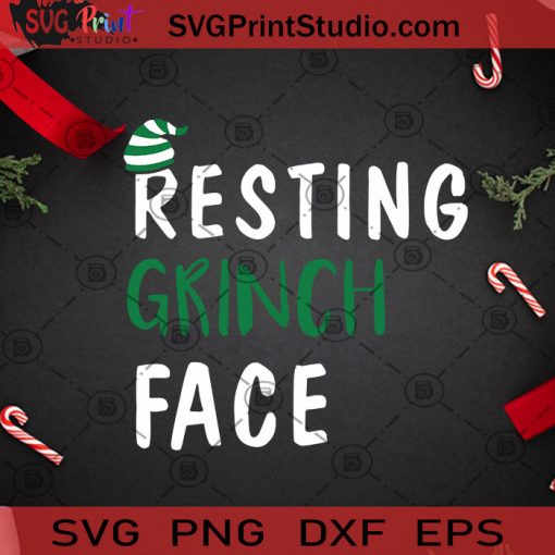 Resting Grinch Face SVG, Christmas SVG, Grinch SVG, Grinch Face SVG Cricut Digital Download, Instant Download