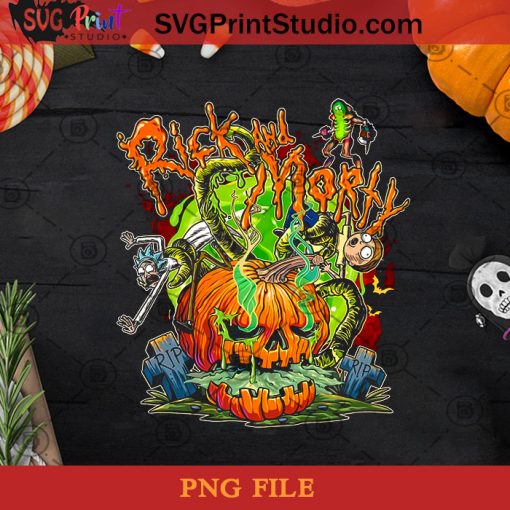 Rick And Morty Halloween PNG, Halloween PNG, Rick Sanchez PNG, Happy Halloween PNG, Morty Smith PNG, Pumpkin PNG Digital Download