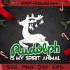 Rudolph Is My Spirit Animal PNG, Christmas PNG, Noel PNG, Merry Christmas PNG, Rudolph PNG, Reindeer PNG, Animal PNG Digital Download