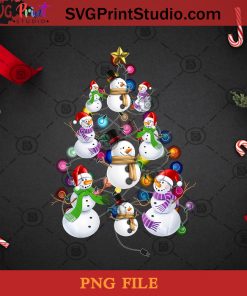 Santa Snowman Christmas Tree PNG, Noel PNG, Merry Christmas PNG, Christmas PNG, Snowman PNG, Christmas Tree PNG, Pine PNG, Light PNG, Santa Hat PNG Digital Download