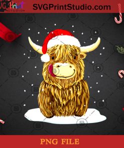 Scottish Highland Cow Christmas Snow PNG, Noel PNG, Merry Christmas PNG, Christmas PNG, Scottish Highland Cow PNG, Santa Claus PNG, Santa Hat PNG, Cow PNG, Snow PNG Digital Download