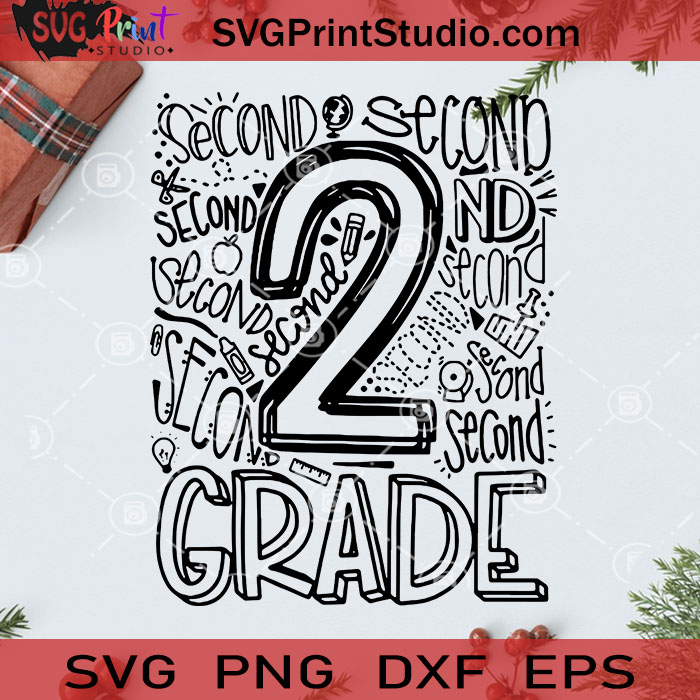 Second Grade SVG, Second Grade SVG, Second SVG, Grade SVG, School SVG ...