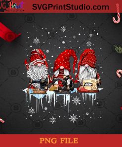 Sewing Garden Gnomes Snowflake Christmas PNG, Christmas PNG, Noel PNG, Merry Christmas PNG, Gnomie PNG, Snowflake PNG Digital Download