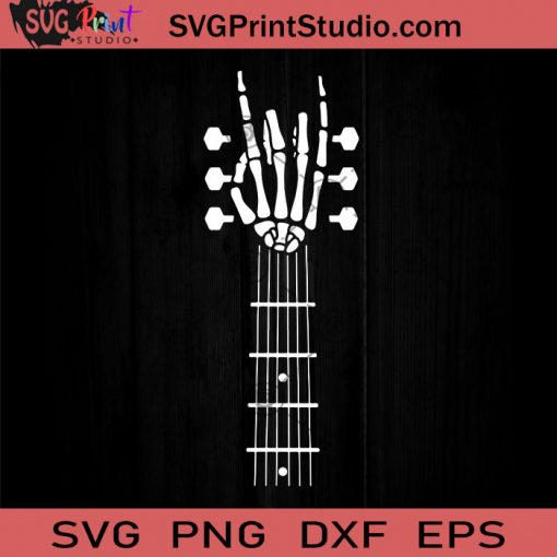 Skeleton Guitar SVG, Music SVG, Guitar SVG, Halloween SVG, Cricut Digital Download, Instant Download