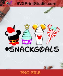 Snack Goals Disney PNG, Christmas PNG, Noel PNG, Merry Christmas PNG, Disney PNG, Snack PNG, Mickey PNG, Icecream PNG Digital Download
