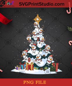 Snowman Christmas Tree PNG, Noel PNG, Merry Christmas PNG, Christmas PNG, Snowman PNG, Christmas Tree PNG, Pine PNG, Light PNG, Santa Hat PNG Digital Download
