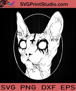Sphynx Cat SVG, Halloween SVG, Cricut Digital Download, Instant Download