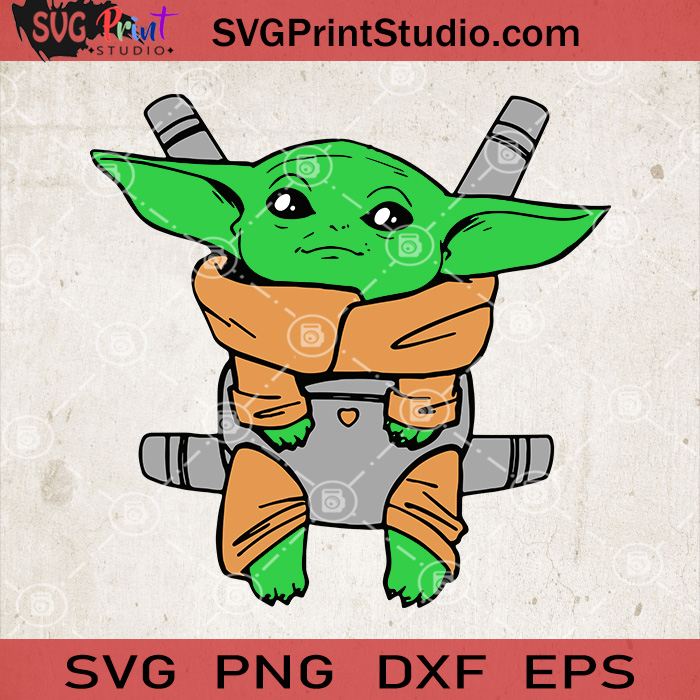 Cute Baby Yoda SVG, Star Wars SVG, Baby Yoda SVG, Cartoon SVG