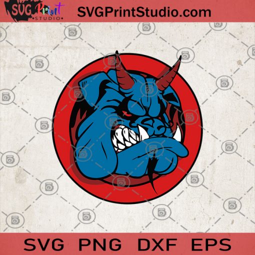 Bulldog Devil, Halloween SVG, Popular SVG, Halloween SVG, Halloween Decor SVG, Halloween Logo SVG, Bulldog Devil SVG