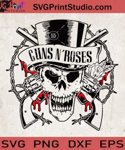 Guns N' Roses SVG, Guns N' Roses Skull SVG, Music Band SVG