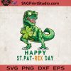 Happy St.Pat-rex Day SVG, T-rex Irish SVG, Dinosaur Patrick Day SVG