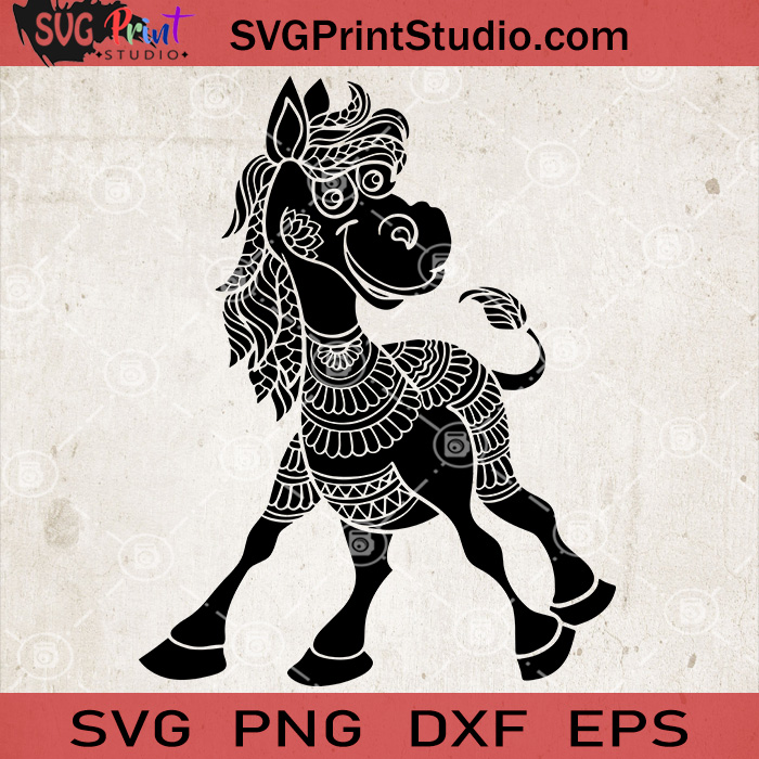 Download Horse Mandala Svg Horse Animals Zengtangle Svg Horse Farm Svg Svg Print Studio