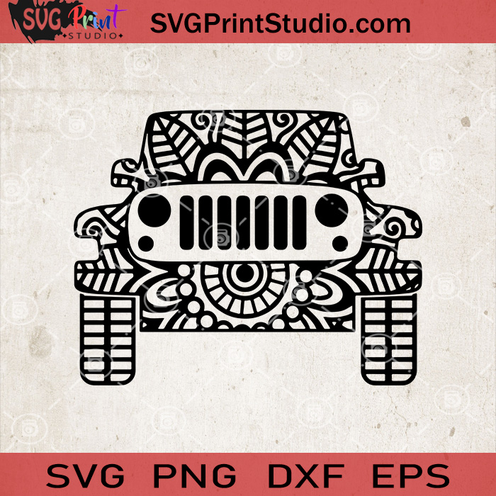 Download Jeep Mandala Svg Jeep Zentangle Mandala Svg Jeep Club Jeep Lover Svg Print Studio