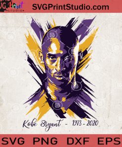 Kobe Bryant Basketball Legends SVG, Black Mamba SVG PNG EPS DXF