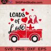 Load Of Love Valentine SVG, Gnome Valentine Truck SVG, Couple Gnome SVG