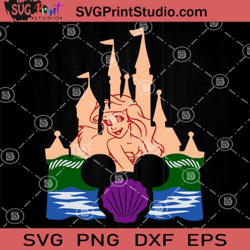 Ariel svg, Mickey Mouse svg,The Little Mermaid, Ariel clipart, Princess svg