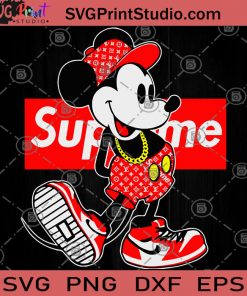 Mickey Supreme SVG, Disney SVG,Mickey Mouse SVG, Disney Pride SVG