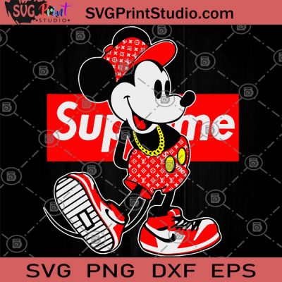 Mickey Supreme SVG, Disney SVG,Mickey Mouse SVG, Disney Pride SVG - SVG ...