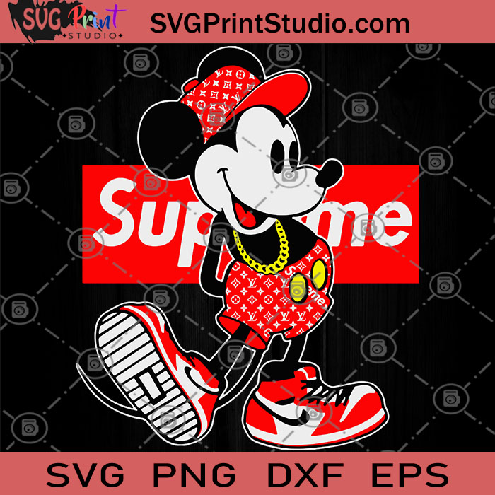 Mickey Mouse Supreme Svg, Mickey Supreme Fashion Svg, Suprem - Inspire  Uplift