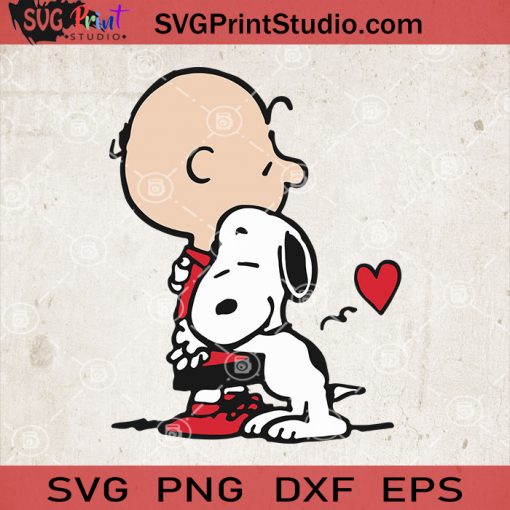 Snoopy and Charlie Brown SVG, Snoopy and Charlie Brown Valentine SVG