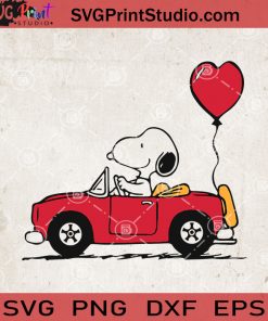 Snoopy Valentines Day Heart SVG, Snoopy Truck SVG, Snoopy Vector