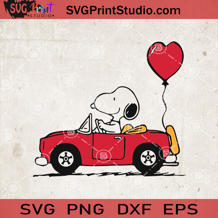 Download Snoopy Valentines Day Heart Svg Snoopy Truck Svg Snoopy Vector Svg Print Studio