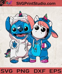 Baby Stitch And Baby Unicorn Cosplay SVG, Sticth SVG, Unicorn SVG