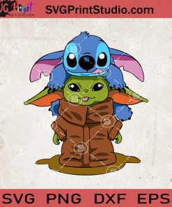 Baby Stitch And Baby Yoda Cosplay SVG, Sticth SVG, Baby Yoda SVG