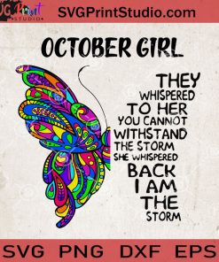 Butterfly October Girl SVG, Butterfly Girl SVG, Hippie SVG EPS DXF PNG Cricut File Instant Download