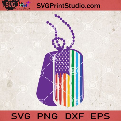 Pride Dogtag SVG, Dogtag SVG, LGBT SVG EPS DXF PNG Cricut File Instant Download