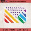 Pride Flag 45 SVG, America Flag SVG, LGBT SVG EPS DXF PNG Cricut File Instant Download