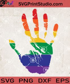 Pride Hand SVG, Hand SVG, LGBT SVG EPS DXF PNG Cricut File Instant Download