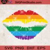 Pride Lip SVG, Lip SVG, LGBT SVG EPS DXF PNG Cricut File Instant Download