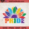Pride Sunflower SVG, Sunflower SVG, LGBT SVG EPS DXF PNG Cricut File Instant Download