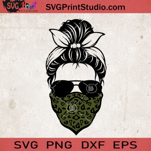 Skeleton With Bandana SVG, Momlife SVG, Happy Mother's Day SVG EPS DXF PNG Cricut File Instant Download