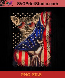 American Flag Chihuahua PNG, Happy Fathers Day PNG, Father PNG, Dad PNG Instant Download