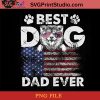 Best Dog Dad Ever Flag Alaska-Malamute PNG, Happy Fathers Day PNG, Father PNG, Dad PNG Instant Download