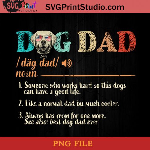 Dog Dad Labrador-Retriever PNG, Happy Father's Day PNG, Father PNG, Dad PNG Instant Download
