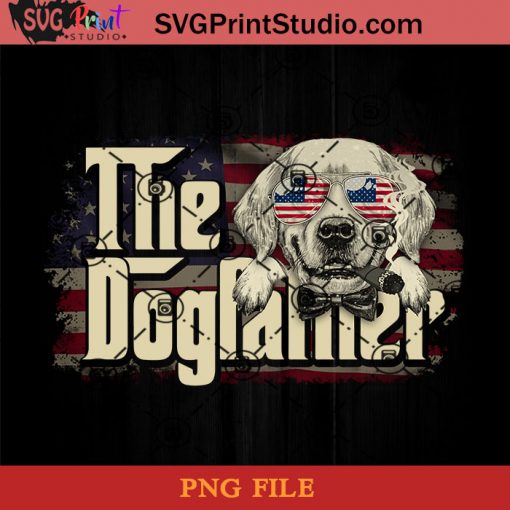 The Dog Father Flag Golden-Retriever PNG, Happy Fathers Day PNG, Father PNG, Dad PNG Instant Download