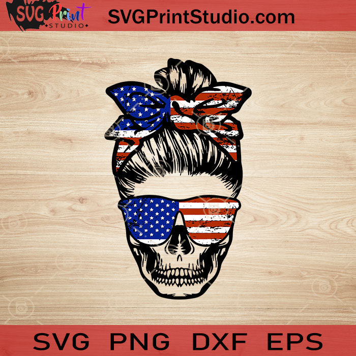 Download 4th Of July Messy Bun Hair Sublimation Svg 4th Of July Svg America Svg Eps Dxf Png Cricut File Instant Download Svg Print Studio