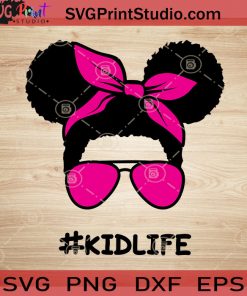 Afro Kidlife Girl SVG, Daughter SVG, Afro Hair SVG EPS DXF PNG Cricut File Instant Download