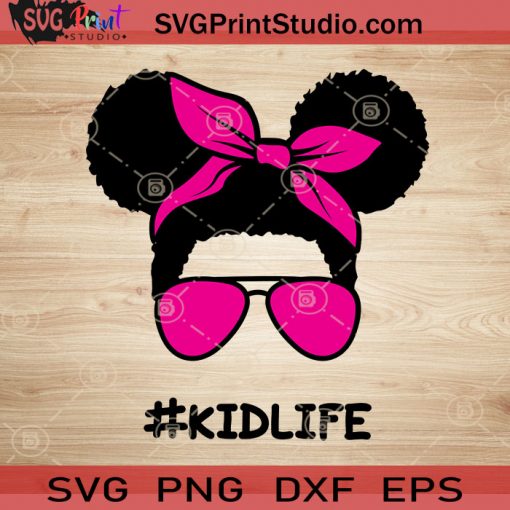 Afro Kidlife Girl SVG, Daughter SVG, Afro Hair SVG EPS DXF PNG Cricut File Instant Download