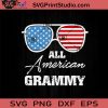 All American Grammy Sunglasses USA SVG, 4th Of July SVG, Independence Day SVG EPS DXF PNG Cricut File Instant Download