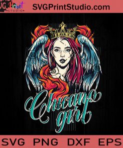 Chicano Girl SVG, Tattoo SVG, Girl SVG, Wing SVG EPS DXF PNG Cricut File Instant Download